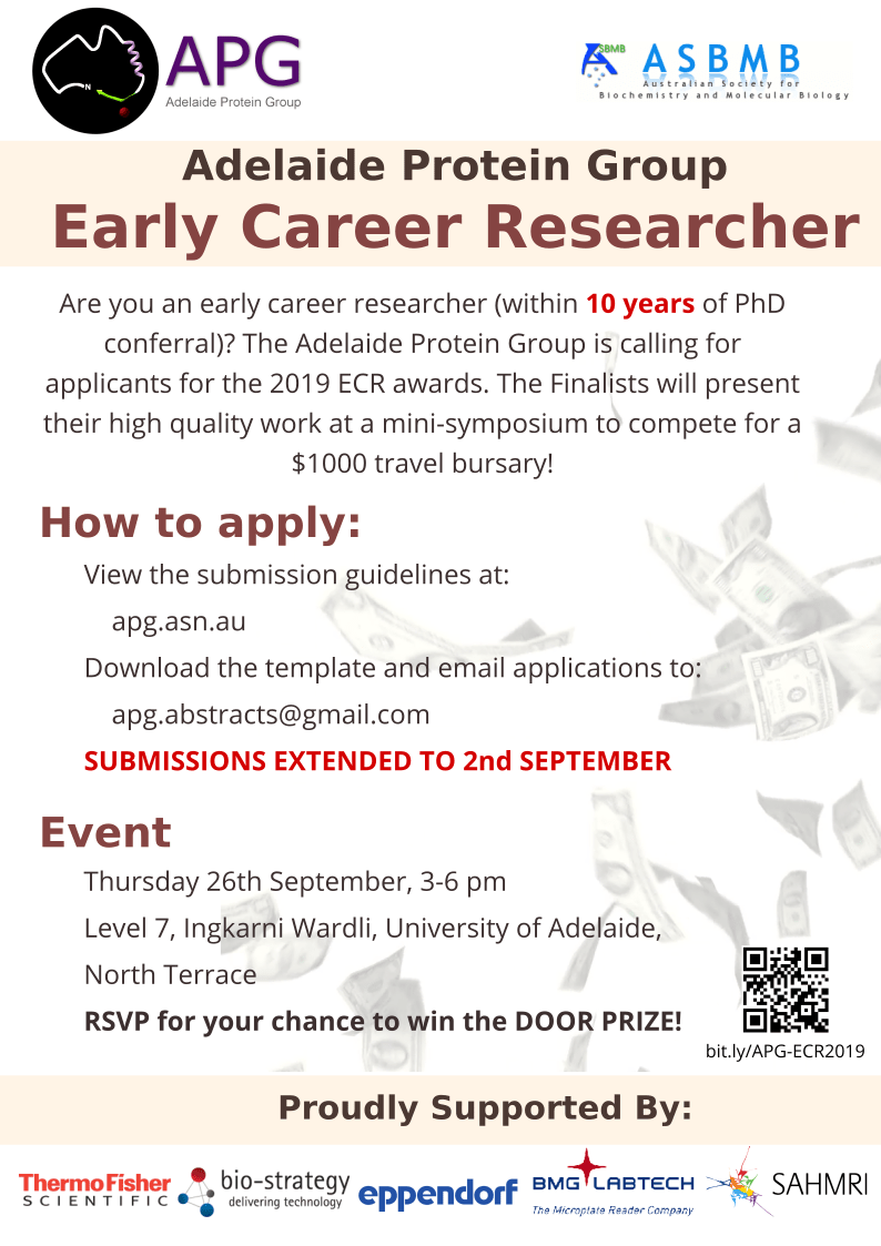 Early Career Researcher Awards 2019, Call For&nbsp;Abstracts