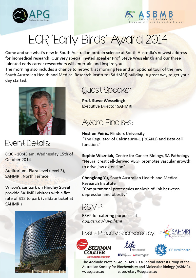 Early Career Researcher Awards 2014&nbsp;Winner